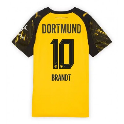 Ženski Nogometni dresi Borussia Dortmund Julian Brandt #10 Domači 2025-26 Kratek Rokav Ženski Nogometni dresi Borussia Dortmund Julian Brandt #10 Domači 2025-26 Kratek Rokav